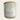 A candle in a white glass jar with a light wood bamboo lid, featuring a white label that reads 'Autumn Brew'