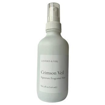 Lantern & Veil Crimson Veil fragrance mist bottle on a white background