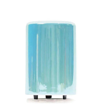 Iridescent Blue Wax Warmer with luminous blue finish