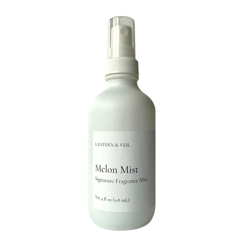 Melon Mist fragrance mist bottle by Lantern & Veil on a white background
