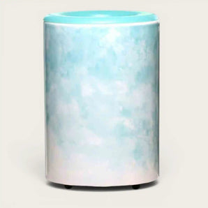 Watercolor Wax Warmer with blue marbled finish
