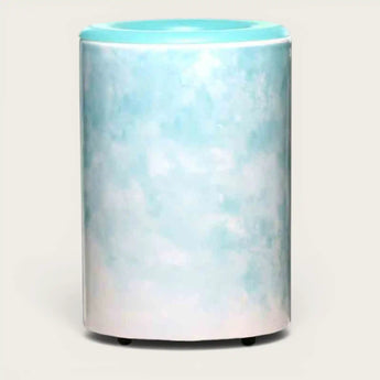 Watercolor Wax Warmer with blue marbled finish